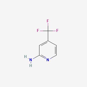 Chemical structure of 2-Amino-4-(trifluoromethyl)pyridine
