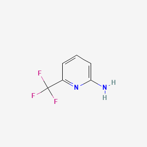 Chemical structure of 2-Amino-6-(trifluoromethyl)pyridine