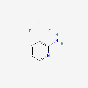 Chemical structure of 2-Amino-3-(trifluoromethyl)pyridine