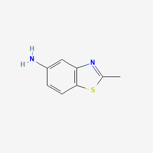 Chemical structure of 5-Amino-2-methylbenzothiazole
