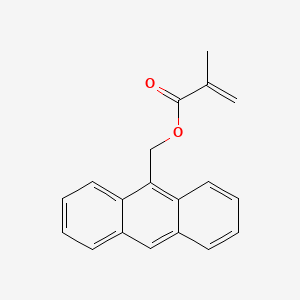 Chemical structure of 9-Anthrylmethyl methacrylate