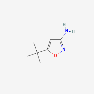 Chemical structure of 3-Amino-5-tert-butylisoxazole