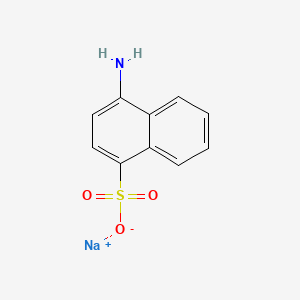 Chemical structure of Sodium 4-Amino-1-naphthalenesulfonate Tetrahydrate
