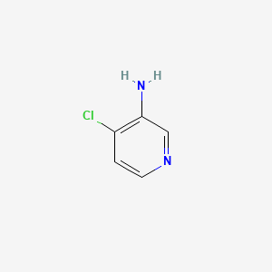 Chemical structure of 3-Amino-4-chloropyridine