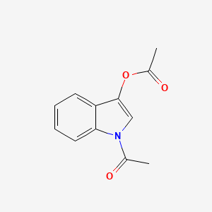 Chemical structure of 1-ACETYL-3-INDOLYL ACETATE