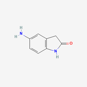 Chemical structure of 5-Amino-2-oxindole