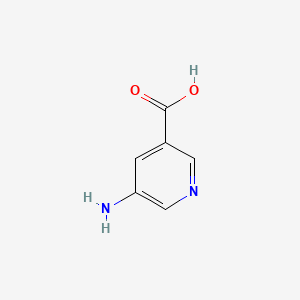 Chemical structure of 5-Aminonicotinic acid