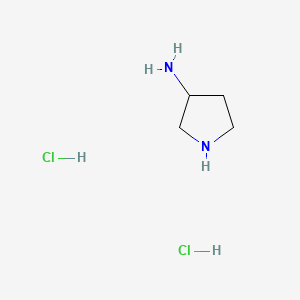 Chemical structure of 3-Aminopyrrolidine dihydrochloride