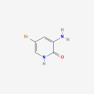 Chemical structure of 3-amino-5-bromo-1H-pyridin-2-one