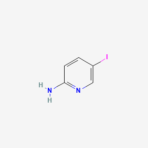Chemical structure of 2-Amino-5-iodopyridine