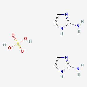 Chemical structure of 2-Aminoimidazole sulfate