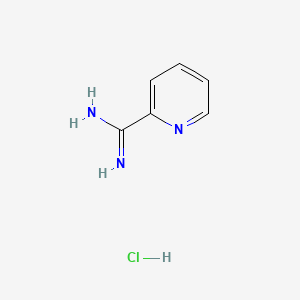 Chemical structure of 2-Amidinopyridine hydrochloride