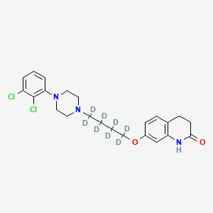Chemical structure of Aripiprazole-d8 (Butyl-d8)