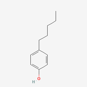Chemical structure of 4-Amylphenol