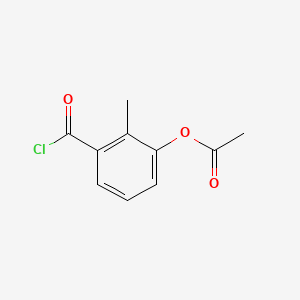 Chemical structure of 3-Acetoxy-2-methylbenzoyl chloride