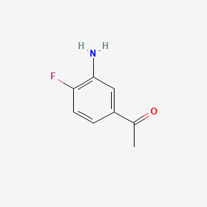 Chemical structure of 3’-amino-4’-fluoroacetophenone