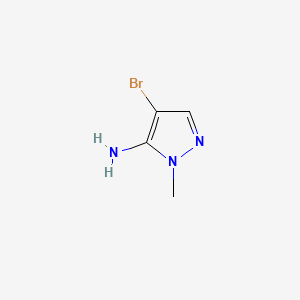 Chemical structure of 4-Bromo-1-methyl-1H-pyrazol-5-amine