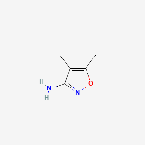Chemical structure of 3-amino-4,5-dimethylisoxazole