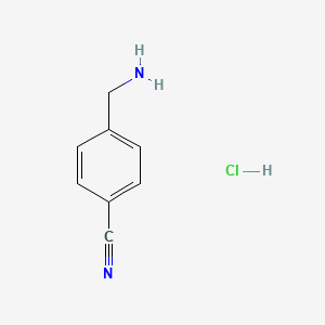 Chemical structure of 4-(Aminomethyl)benzonitrile Hydrochloride