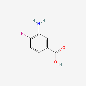 Chemical structure of 3-Amino-4-fluorobenzoic Acid
