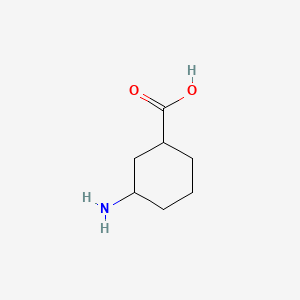 Chemical structure of 3-Aminocyclohexanecarboxylic acid