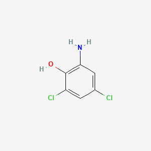 Chemical structure of 2-Amino-4,6-dichlorophenol