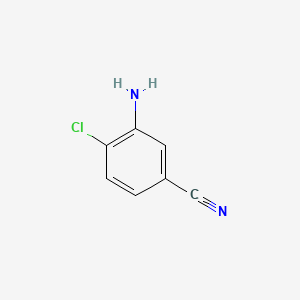 Chemical structure of 3-Amino-4-chlorobenzonitrile