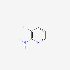 Chemical structure of 2-Amino-3-chloropyridine
