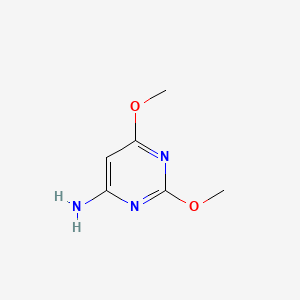 Chemical structure of 4-Amino-2,6-dimethoxypyrimidine