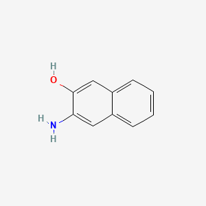 Chemical structure of 3-Amino-2-naphthol