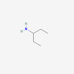 Chemical structure of 3-Pentanamine