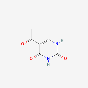 Chemical structure of 5-Acetyluracil