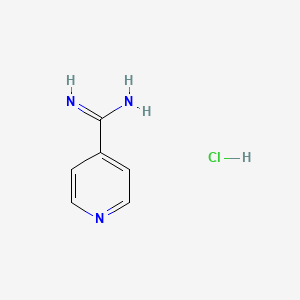 Chemical structure of 4-Amidinopyridine hydrochloride