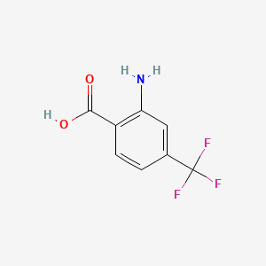 Chemical structure of 2-Amino-4-(trifluoromethyl)benzoic Acid