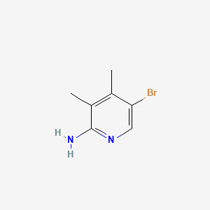 Chemical structure of 5-Bromo-3,4-dimethylpyridin-2-amine