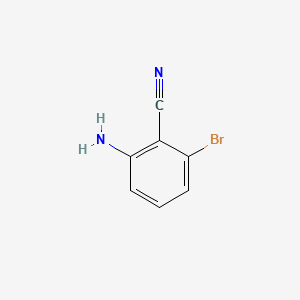 Chemical structure of 2-Amino-6-bromobenzonitrile
