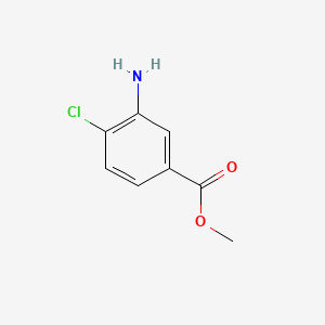 Chemical structure of 3-amino-4-chlorobenzoic acid methylester