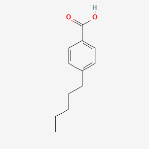 Chemical structure of 4-Amylbenzoic Acid