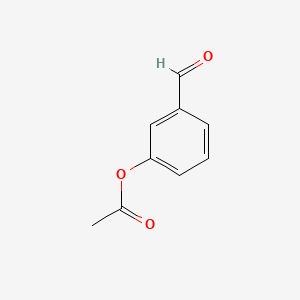 Chemical structure of 3-Acetoxybenzaldehyde