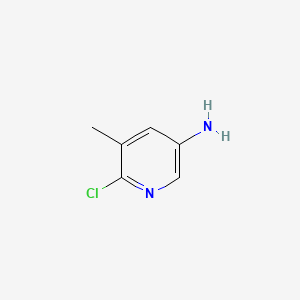 Chemical structure of 5-Amino-2-chloro-3-picoline