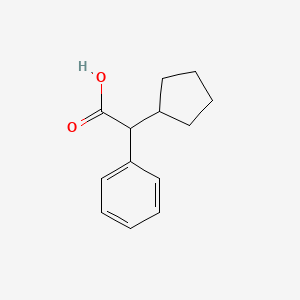 Chemical structure of α-Cyclopentylphenylacetic Acid