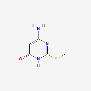 Chemical structure of 4-Amino-2-(methylthio)-6-pyrimidinol