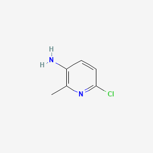 Chemical structure of 3-Amino-6-chloro-2-methylpyridine