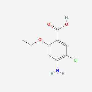 Chemical structure of 4-Amino-5-chloro-2-ethoxybenzoic Acid