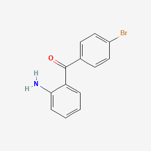 Chemical structure of 2-Amino-4′-bromobenzophenone