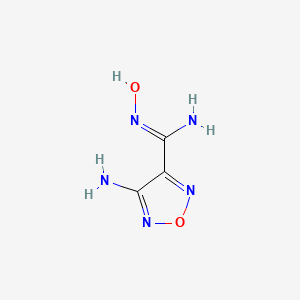 Chemical structure of 4-Amino-N-hydroxyfurazan-3-carboxamidine
