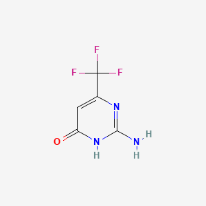 Chemical structure of 2-Amino-4-hydroxy-6-trifluoromethylpyrimidine