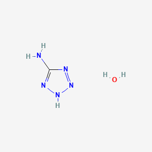 Chemical structure of 5-Aminotetrazole monohydrate