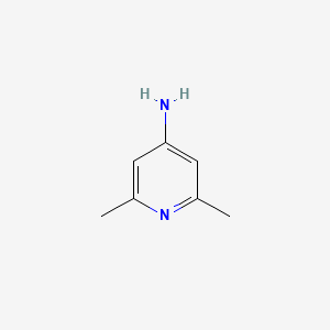 Chemical structure of 4-Amino-2,6-dimethylpyridine