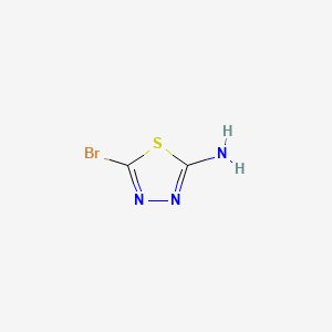 Chemical structure of 2-Amino-5-bromo-1,3,4-thiadiazole